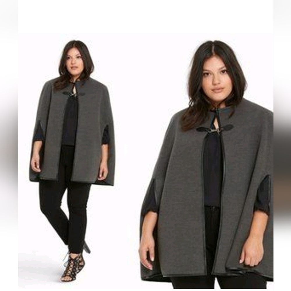 Torrid‎ Stylish Gray Cape Coat